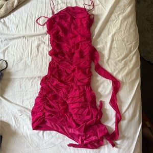 Urban Outfitters Pink Ruched dress